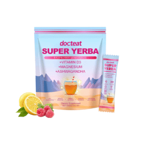 Docteat Yerba Mate Powder with Prebiotics and Probiotics - Dietary Supplement
