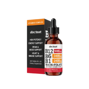 Docteat Vitamin B12 and B6 Drops for Energy and Brain Support