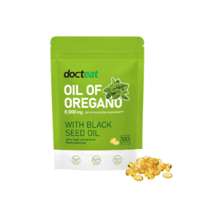 Docteat Oregano Oil Capsules with Black Clover Seed Oil - Daily Nutritional Supplement