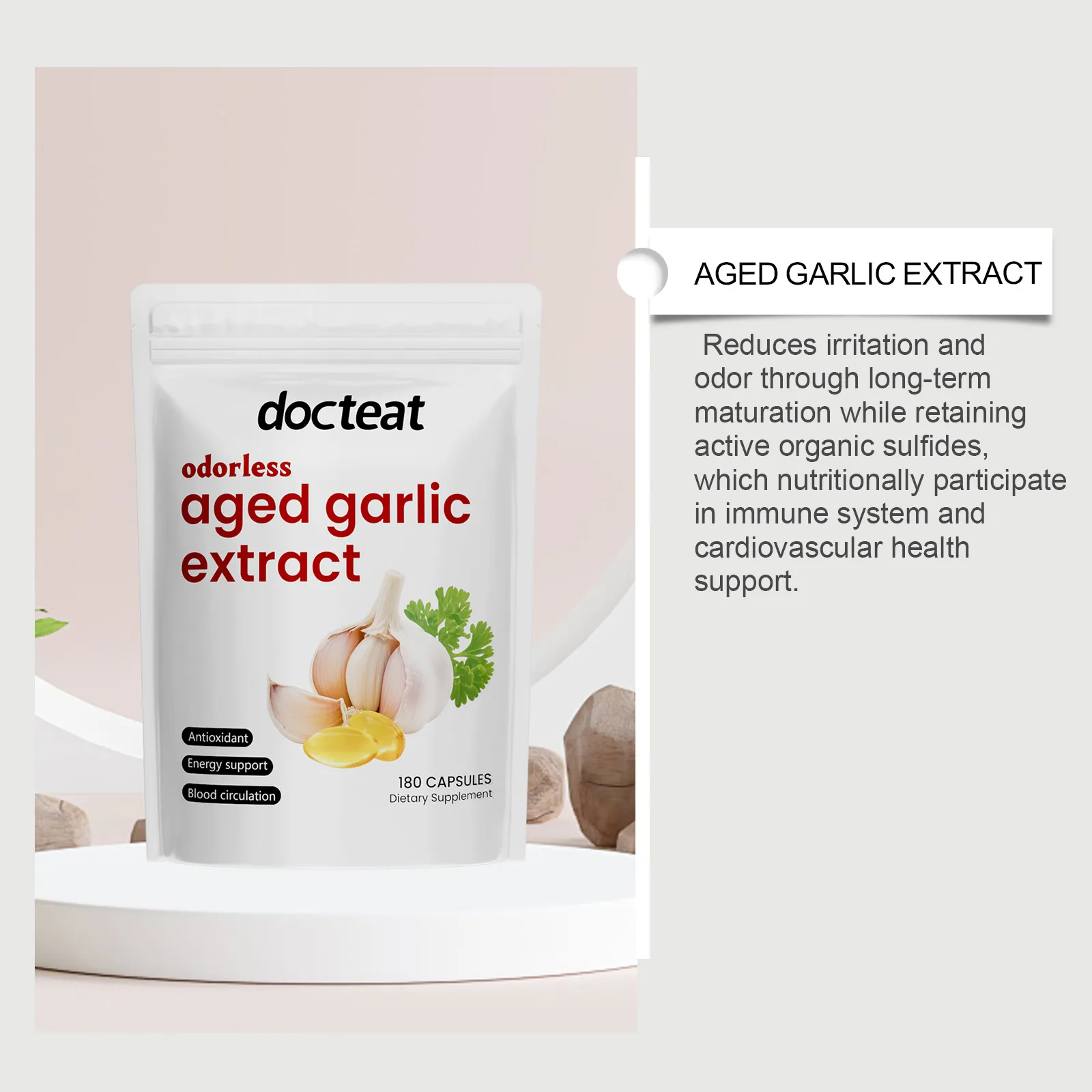 aged garlic extract soft capsules DE I02 0109 01 8