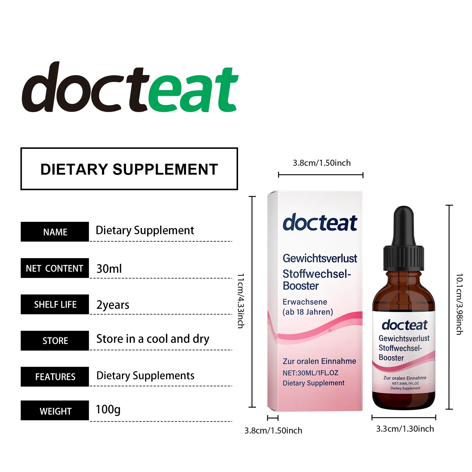 docteat body care drops green tea gynostemma DE I02 0088 01 310
