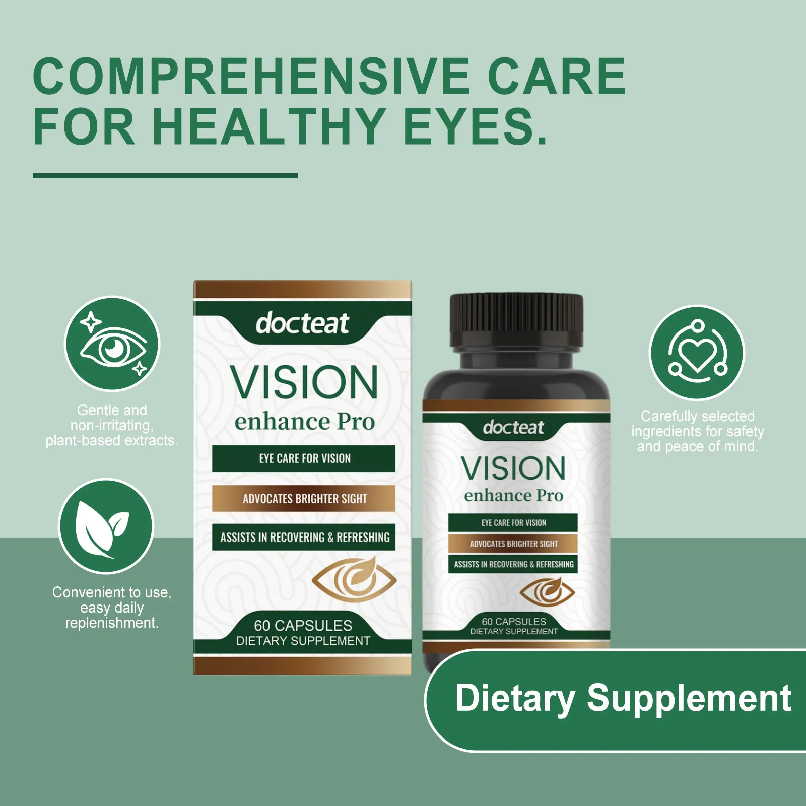 docteat eye care capsules lutein bilberry DE I02 0103 01 87