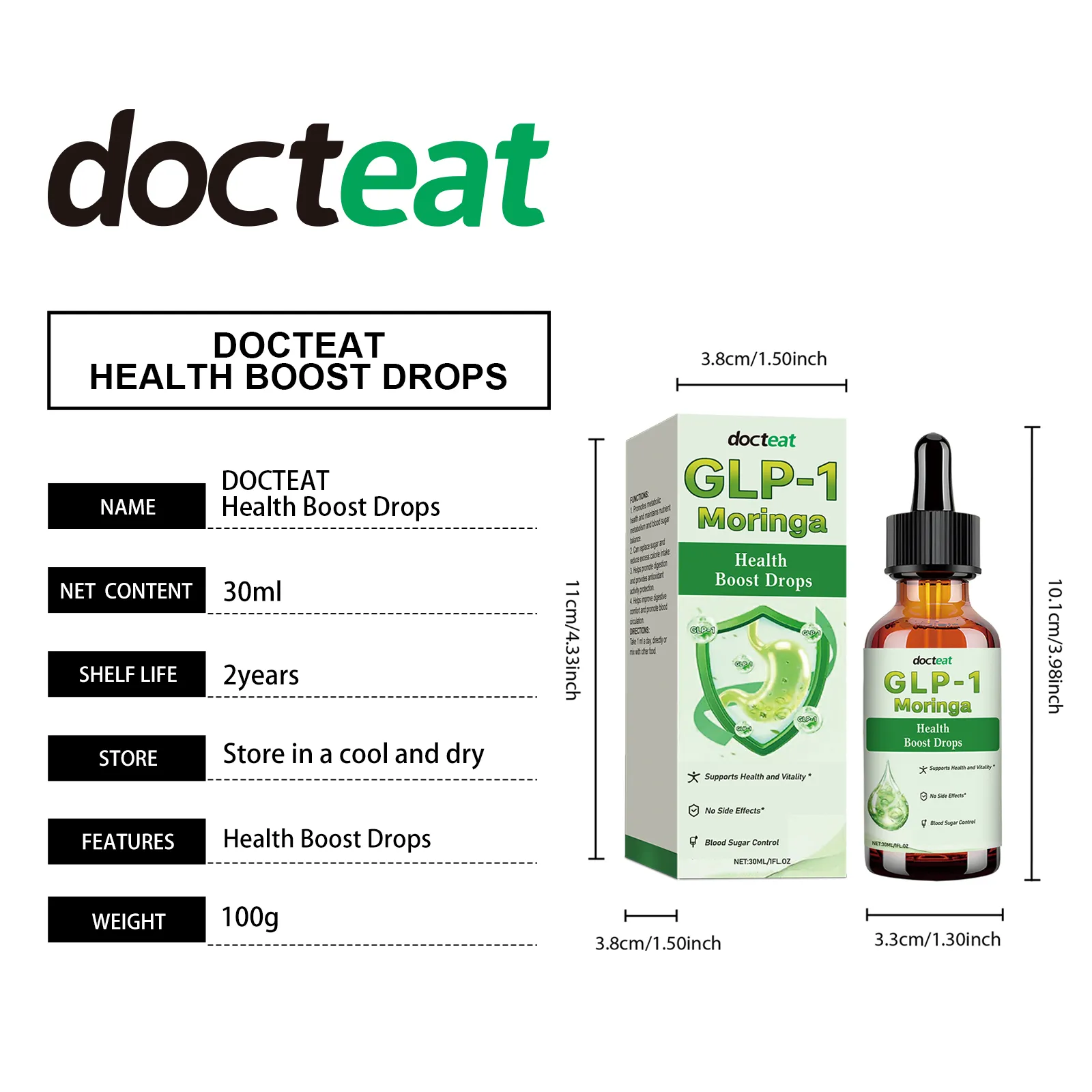 docteat glp1 moringa drops probiotics digestive DE I02 0071 01 525