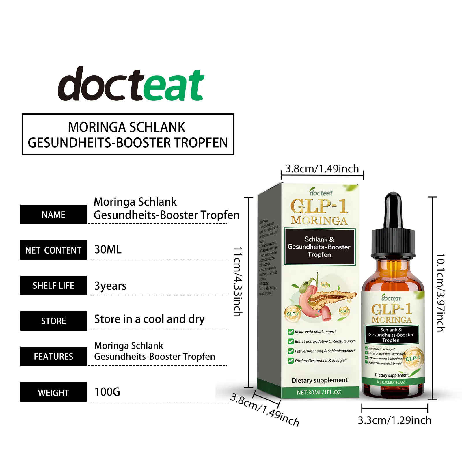 docteat glp1 moringa drops sugar body care DE I02 0065 01 581