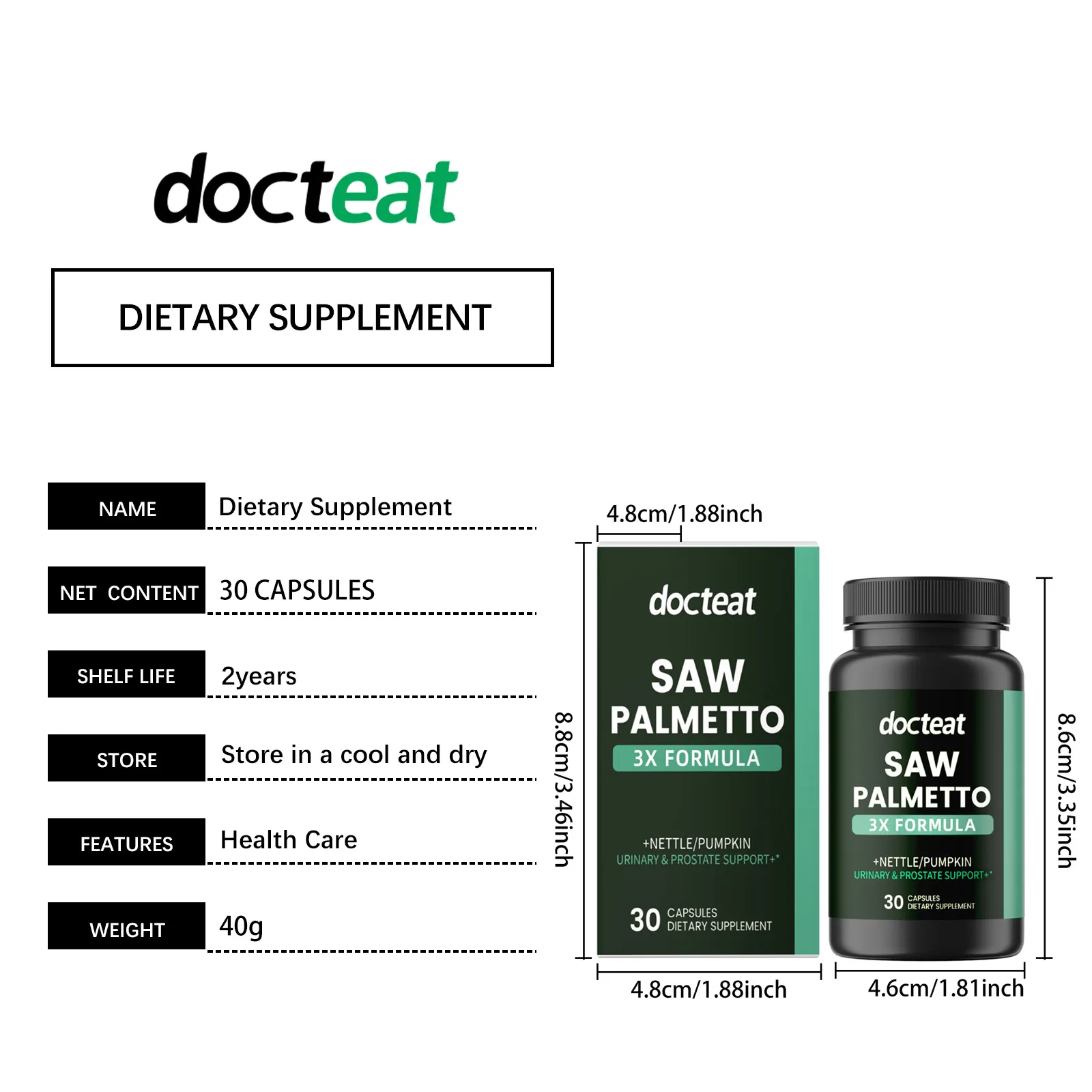 docteat men care capsules prostate DE I02 0094 01 228