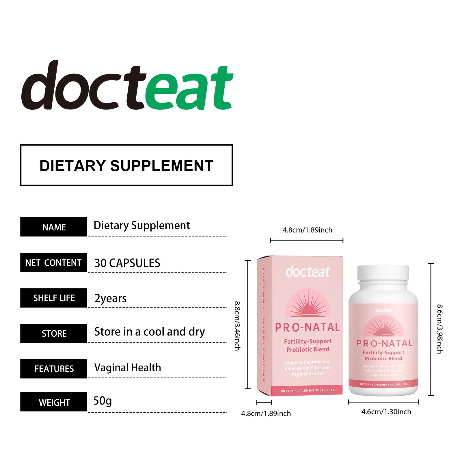 docteat women probiotic capsules digestive DE I02 0091 01 270